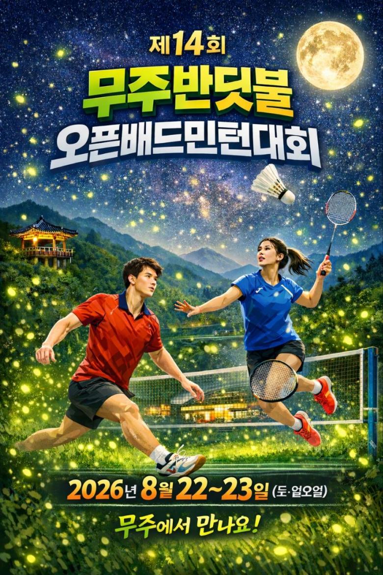 제14회 무주반딧불 오픈 배드민턴대회