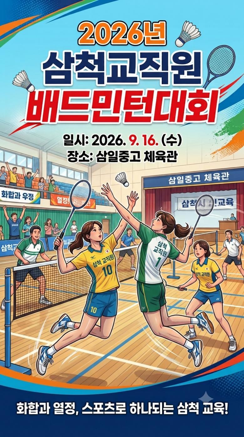 2026년 삼척교직원 배드민턴대회