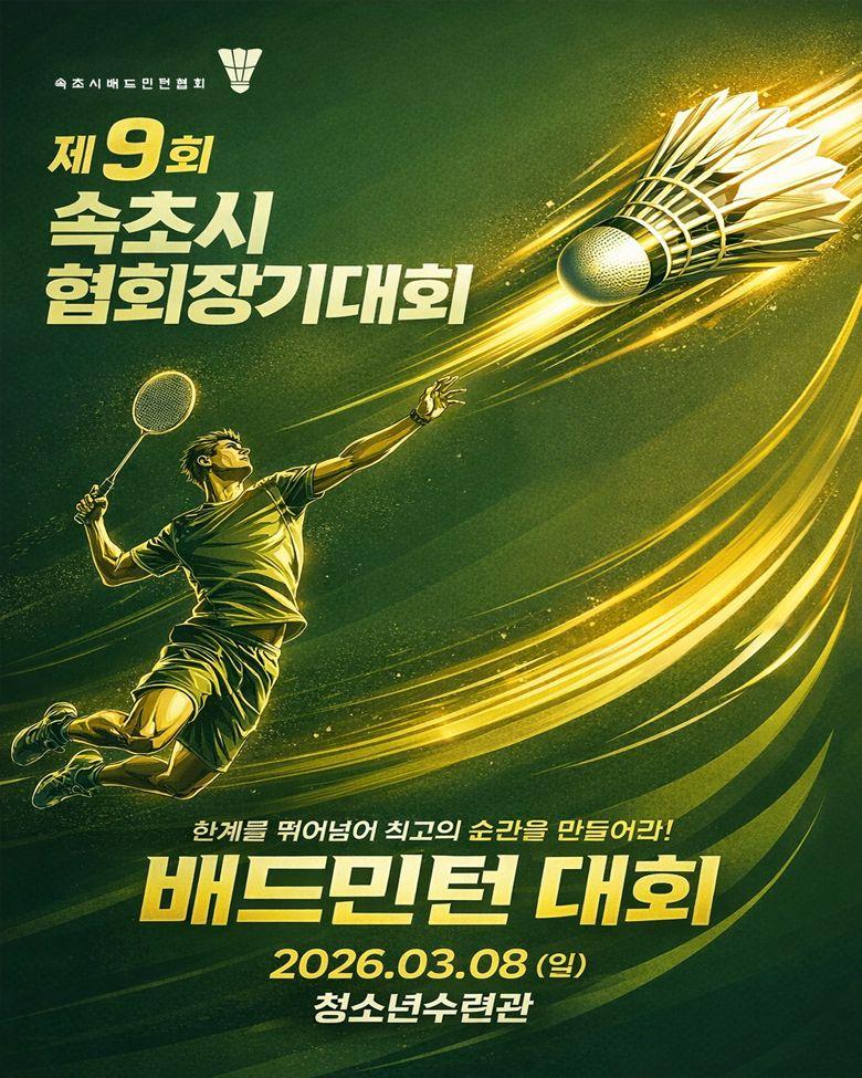 제9회 속초시협회장기 배드민턴 대회